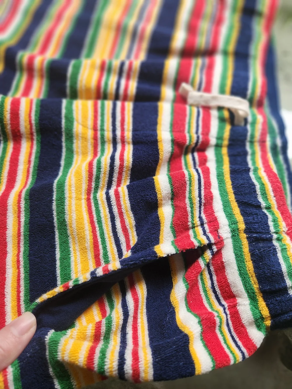 Polo Ralph Lauren M Shorts Kids 10-12 Terry Cloth Striped NWT Pony Beach Summer